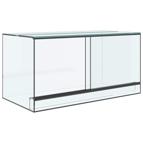 VidaXL Terrarium z przechowywaniem przezroczysty 80 x 40 x 40 cm Szkło