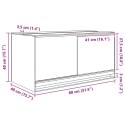 VidaXL Terrarium z przechowywaniem przezroczysty 80 x 40 x 40 cm Szkło