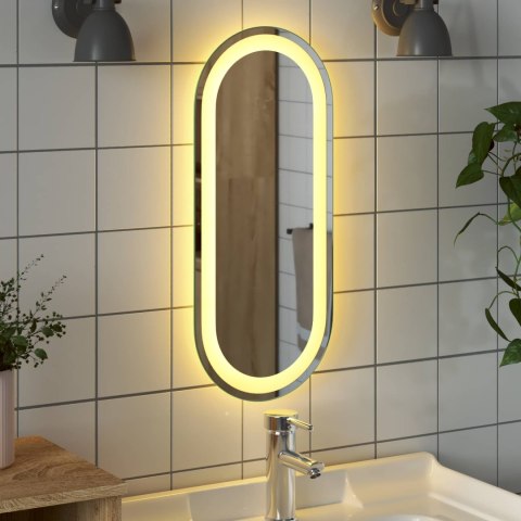 LUSTRO ŁAZIENKOWE LED PRZEZROCZYSTY 60 X 25 CM SZKŁO HARTOWANE