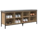 SZAFKA NA BUTY 131 X 35 X 50 CM DREWNO INŻYNIERYJNE I ŻELAZO