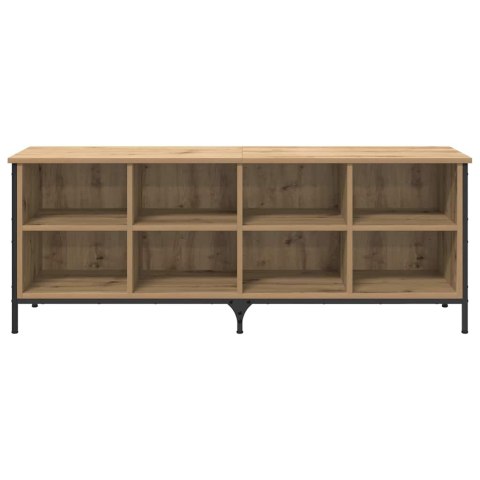 SZAFKA NA BUTY 131 X 35 X 50 CM DREWNO INŻYNIERYJNE I ŻELAZO