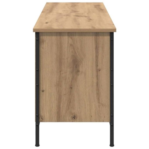 SZAFKA NA BUTY 131 X 35 X 50 CM DREWNO INŻYNIERYJNE I ŻELAZO