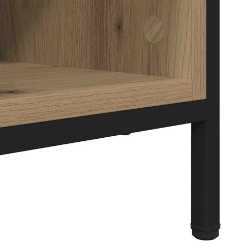 SZAFKA NA BUTY 131 X 35 X 50 CM DREWNO INŻYNIERYJNE I ŻELAZO