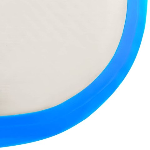 MATA GIMNASTYCZNA Z POMPKĄ, 600X100X15 CM, PVC, NIEBIESKA