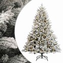 VidaXL Sztuczna choinka z zawiasami 120 cm 150 LED Ciepła biel