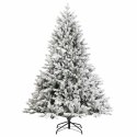 VidaXL Sztuczna choinka z zawiasami 120 cm 150 LED Ciepła biel