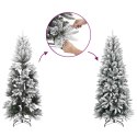 VidaXL Sztuczna choinka z zawiasami 120 cm 150 LED Ciepła biel