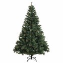 VidaXL Sztuczna choinka z zawiasami 150 cm 150 LED Ciepła biel