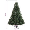 VidaXL Sztuczna choinka z zawiasami 150 cm 150 LED Ciepła biel