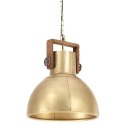 INDUSTRIALNA LAMPA WISZĄCA 25 W MOSIĘŻNA OKRĄGŁA 40 CM E27