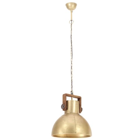 INDUSTRIALNA LAMPA WISZĄCA 25 W MOSIĘŻNA OKRĄGŁA 40 CM E27