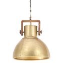INDUSTRIALNA LAMPA WISZĄCA 25 W MOSIĘŻNA OKRĄGŁA 40 CM E27