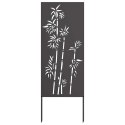 PARAWAN OGRODOWY OSŁONA DO OGRODU EKRAN PRYWATNOŚCI 50X140 CM STAL CZARNY