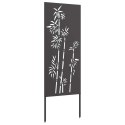 PARAWAN OGRODOWY OSŁONA DO OGRODU EKRAN PRYWATNOŚCI 50X140 CM STAL CZARNY