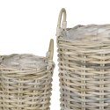 KOSZ NA ROŚLINY GENDT 2 SZT. NATURALNA SZAROŚĆ RATTAN KUBU