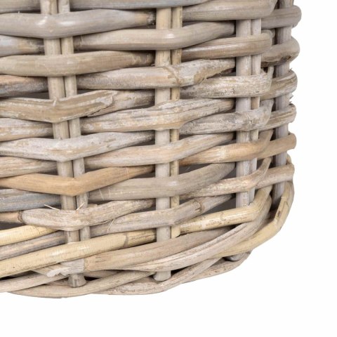 KOSZ NA ROŚLINY GENDT 2 SZT. NATURALNA SZAROŚĆ RATTAN KUBU
