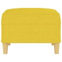 VidaXL Podnóżek, jasnożółty, 70x55x41 cm, tapicerowany tkaniną