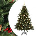 VidaXL Sztuczna choinka z bombką 150 cm 150 LED Ciepła biel