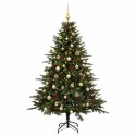 VidaXL Sztuczna choinka z bombką 150 cm 150 LED Ciepła biel