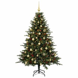 VidaXL Sztuczna choinka z bombką 150 cm 150 LED Ciepła biel