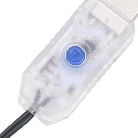 VidaXL Sztuczna choinka z bombką 150 cm 150 LED Ciepła biel