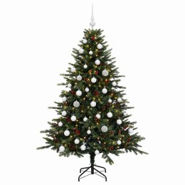 VidaXL Sztuczna choinka z bombką 150 cm 150 LED Ciepła biel