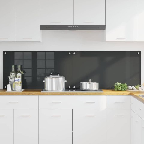 PANEL KUCHENNY 2 SZT. CIEMNOSZARY 90 X 50 CM SZKŁO HARTOWANE