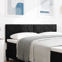 VidaXL Wezgłowie LED Czarny 144 cm tkanina