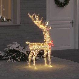 VidaXL 3D Renifer 140 LED Ciepła biel 128 cm PET