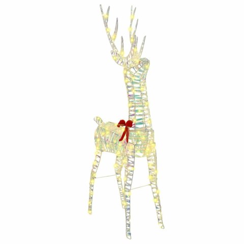 VidaXL 3D Renifer 140 LED Ciepła biel 128 cm PET
