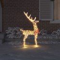 VidaXL 3D Renifer 140 LED Ciepła biel 128 cm PET