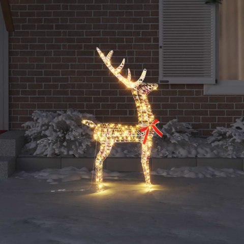 VidaXL 3D Renifer 140 LED Ciepła biel 128 cm PET
