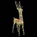 VidaXL 3D Renifer 140 LED Ciepła biel 128 cm PET
