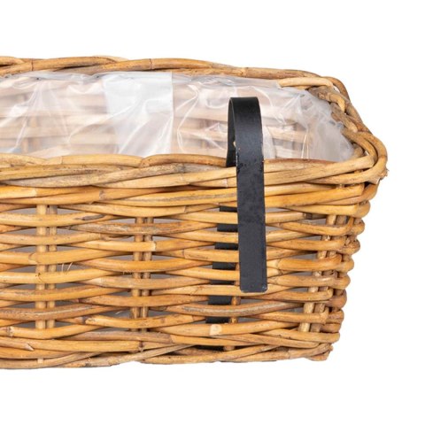 HANGING PLANTER KOSZ GENDT 2 SZT. NATURALNY BRĄZ RATTAN KUBU