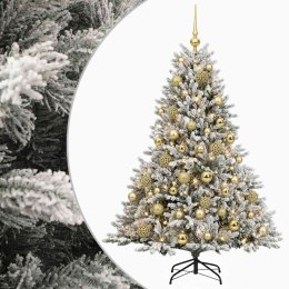 VidaXL Sztuczna choinka z bombką 120 cm 150 LED Ciepła biel