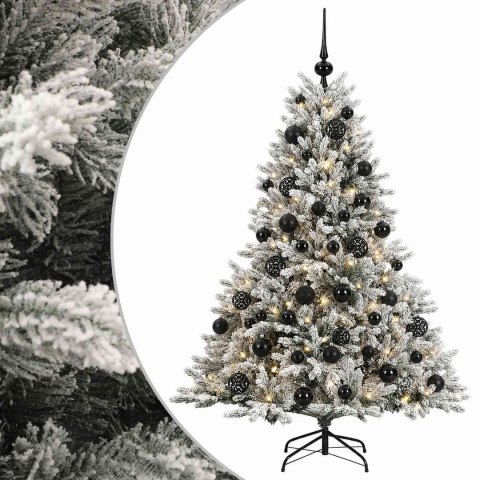 VidaXL Sztuczna choinka z bombką 120 cm 150 LED Ciepła biel