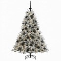 VidaXL Sztuczna choinka z bombką 120 cm 150 LED Ciepła biel