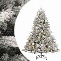 VidaXL Sztuczna choinka z bombką 120 cm 150 LED Ciepła biel