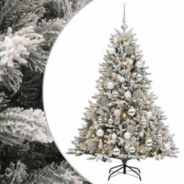 VidaXL Sztuczna choinka z bombką 120 cm 150 LED Ciepła biel