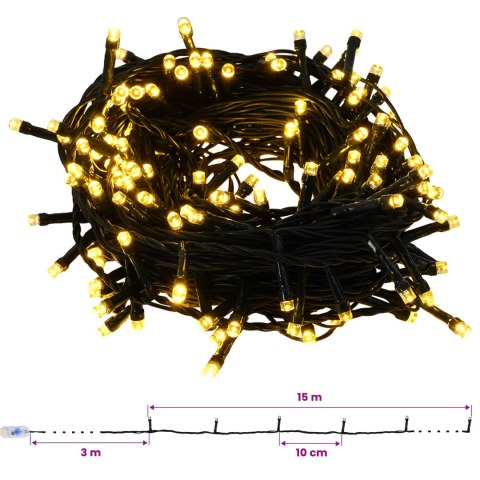 VidaXL Sztuczna choinka z bombką 120 cm 150 LED Ciepła biel