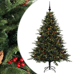 VidaXL Sztuczna choinka z bombką 150 cm 150 LED Ciepła biel