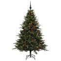 VidaXL Sztuczna choinka z bombką 150 cm 150 LED Ciepła biel