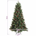 VidaXL Sztuczna choinka z bombką 150 cm 150 LED Ciepła biel