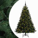 VidaXL Sztuczna choinka z bombką 180 cm 300 LED Ciepła biel