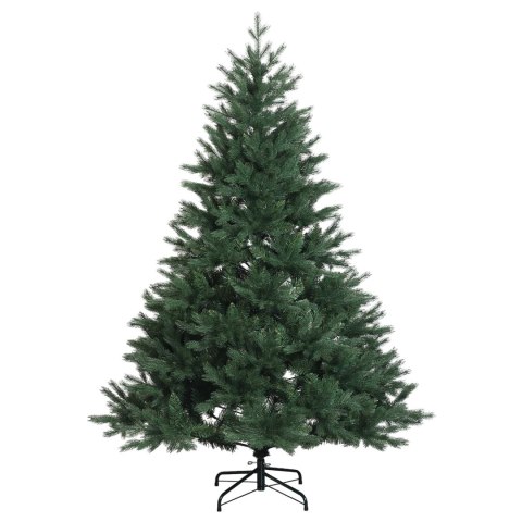 VidaXL Sztuczna choinka z bombką 180 cm 300 LED Ciepła biel