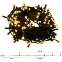 VidaXL Sztuczna choinka z bombkami 180 cm 300 LED Ciepła biel
