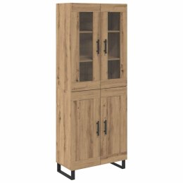 VidaXL Highboard 2 szt. Dąb rzemieślniczy 69,5 x 34 x 180 cm