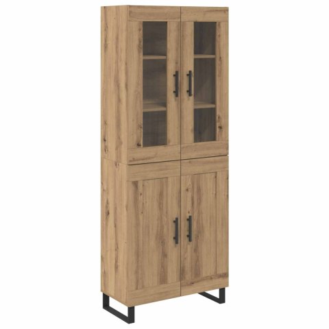 VidaXL Highboard 2 szt. Dąb rzemieślniczy 69,5 x 34 x 180 cm