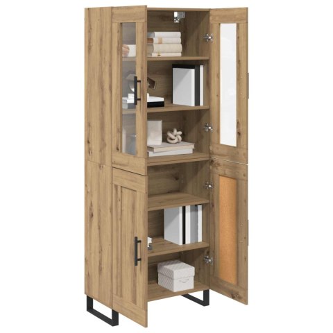 VidaXL Highboard 2 szt. Dąb rzemieślniczy 69,5 x 34 x 180 cm