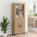 VidaXL Highboard 2 szt. Dąb rzemieślniczy 69,5 x 34 x 180 cm